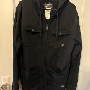 Zoo York black hooded sweatshirt.